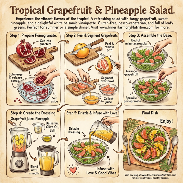 Tropical Grapefruit & Pineapple Salad instructions