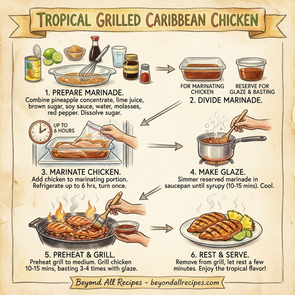 Tropical Grilled Caribbean Chicken instructions
