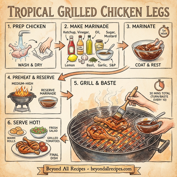 Tropical Grilled Chicken Legs instructions