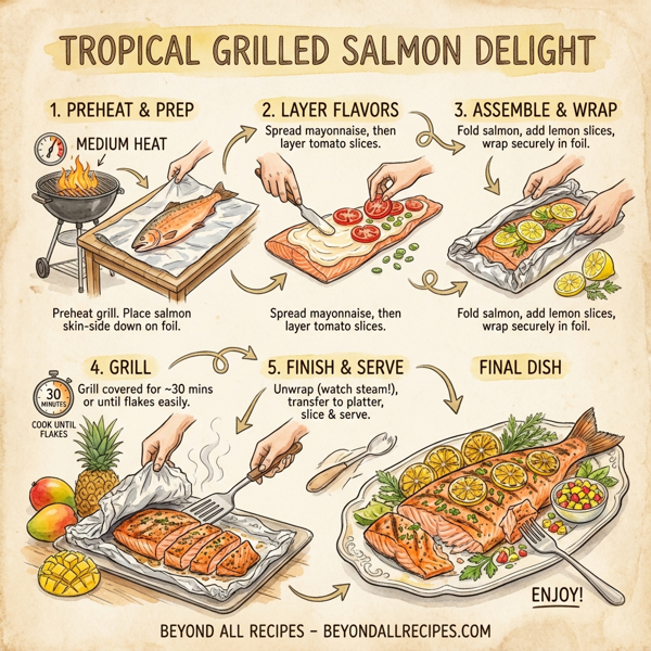 Tropical Grilled Salmon Delight instructions