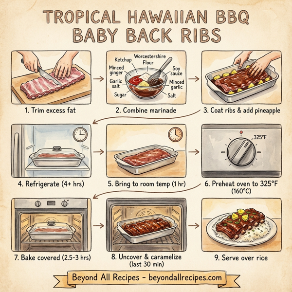 Tropical Hawaiian BBQ Baby Back Ribs instructions