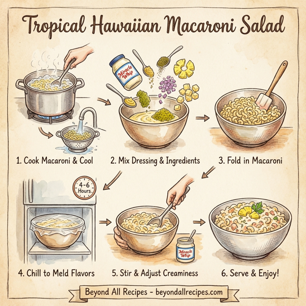 Tropical Hawaiian Macaroni Salad instructions