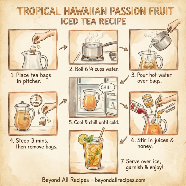 Tropical Hawaiian Passion Fruit Iced Tea instructions
