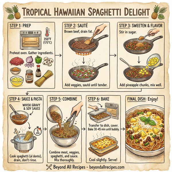 Tropical Hawaiian Spaghetti Delight instructions