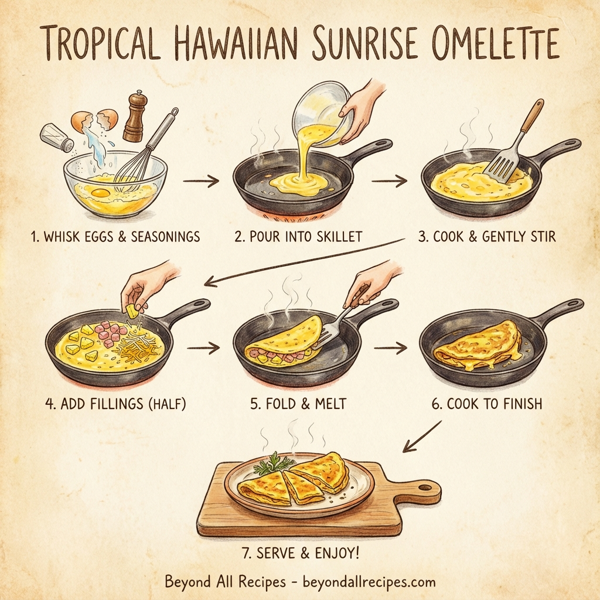 Tropical Hawaiian Sunrise Omelette instructions