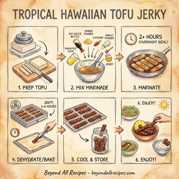 Tropical Hawaiian Tofu Jerky instructions