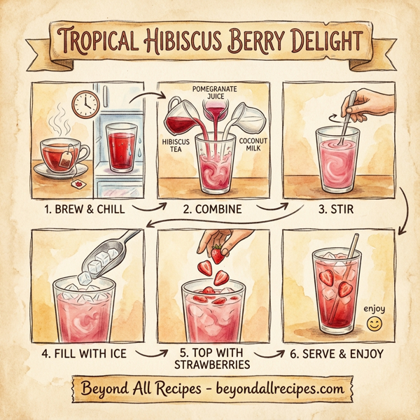 Tropical Hibiscus Berry Delight instructions