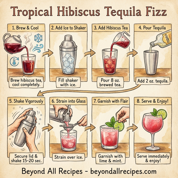Tropical Hibiscus Tequila Fizz instructions