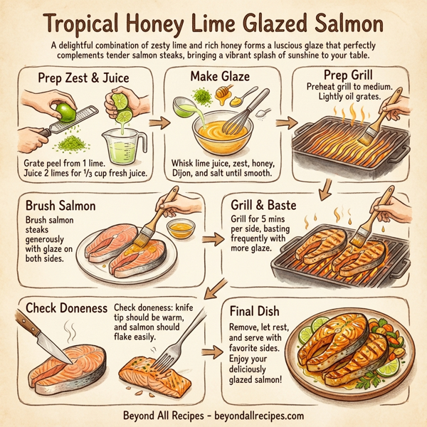 Tropical Honey Lime Glazed Salmon instructions