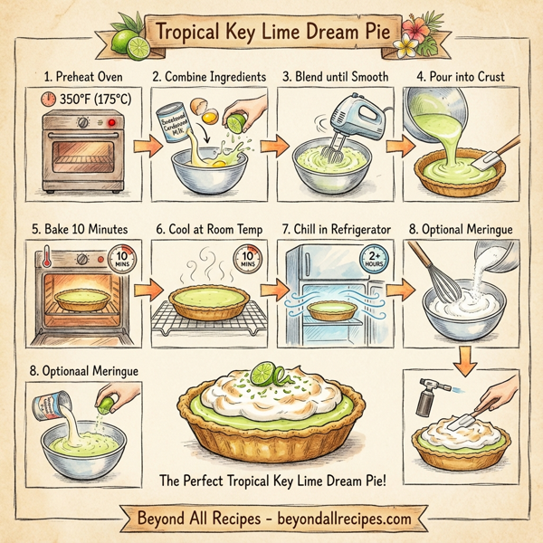 Tropical Key Lime Dream Pie instructions
