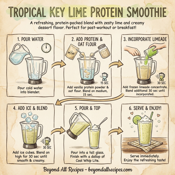 Tropical Key Lime Protein Smoothie instructions