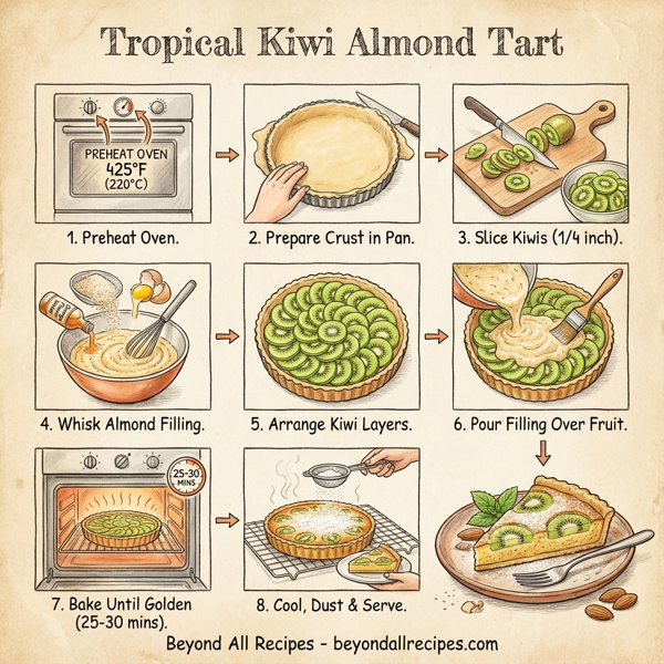 Tropical Kiwi Almond Tart instructions
