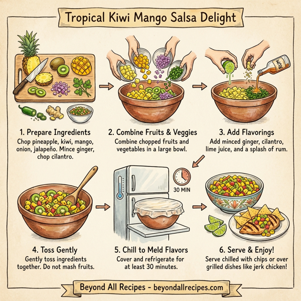 Tropical Kiwi Mango Salsa Delight instructions