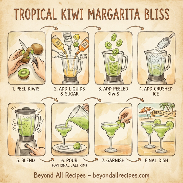 Tropical Kiwi Margarita Bliss instructions
