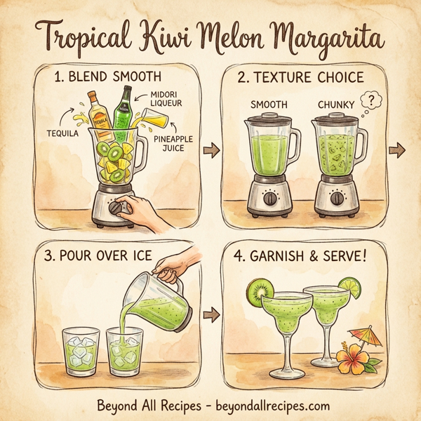 Tropical Kiwi Melon Margarita instructions