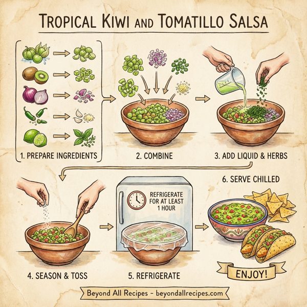 Tropical Kiwi and Tomatillo Salsa instructions