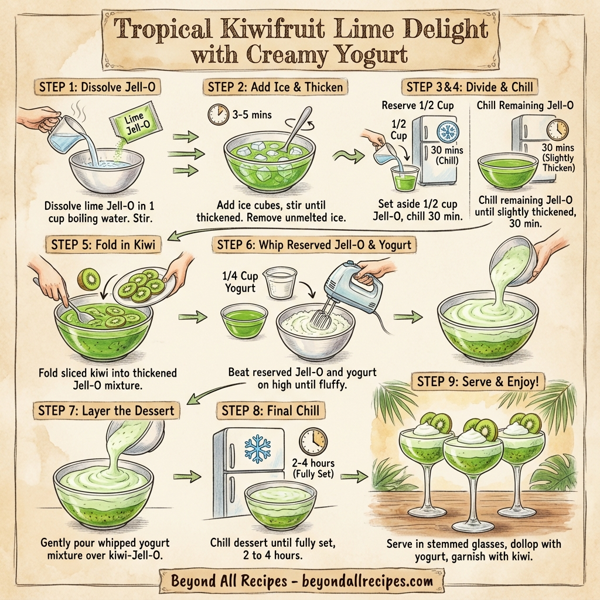 Tropical Kiwifruit Lime Delight with Creamy Yogurt instructions