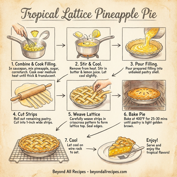 Tropical Lattice Pineapple Pie instructions