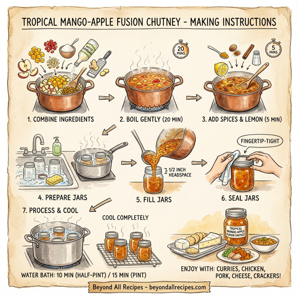 Tropical Mango-Apple Fusion Chutney instructions