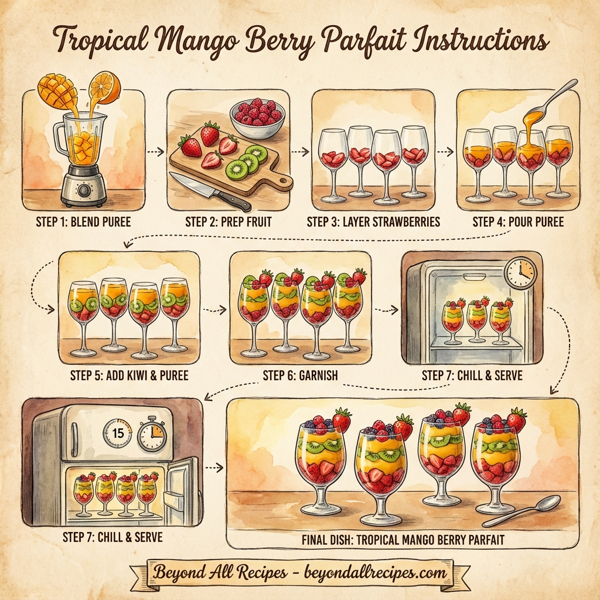 Tropical Mango Berry Parfait instructions