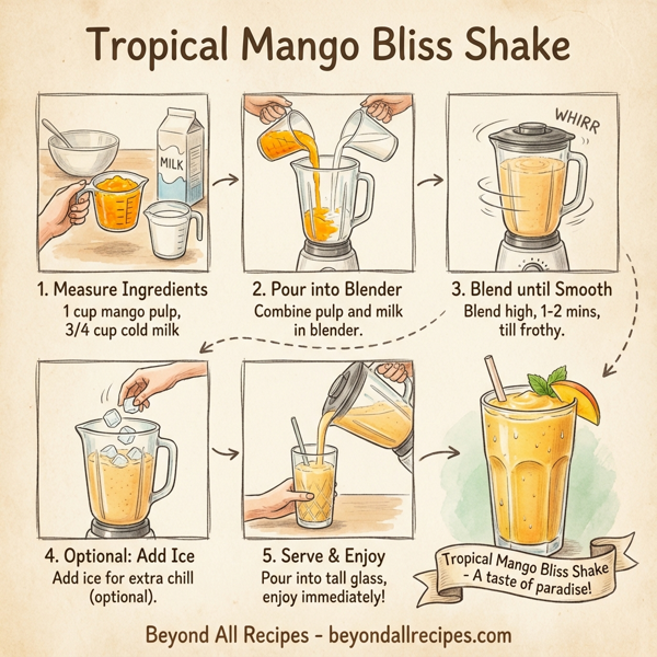 Tropical Mango Bliss Shake instructions