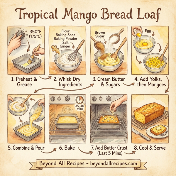 Tropical Mango Bread Loaf instructions