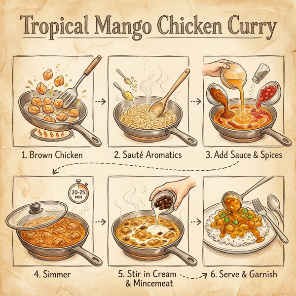 Tropical Mango Chicken Curry instructions