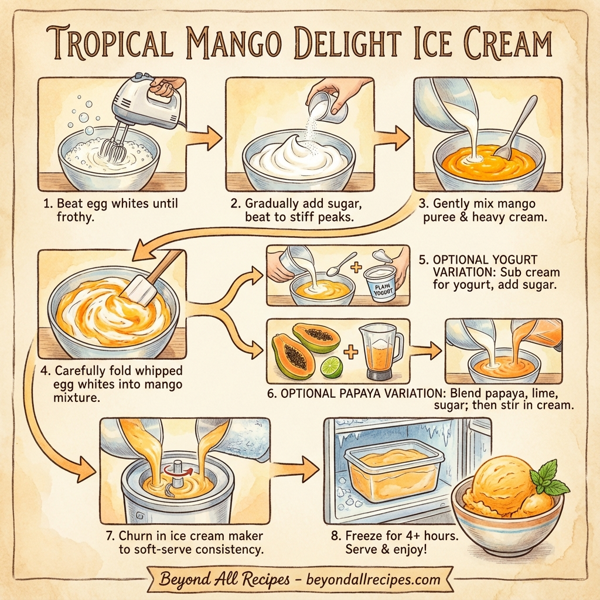 Tropical Mango Delight Ice Cream instructions