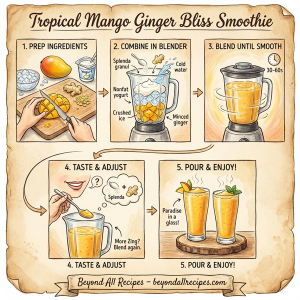 Tropical Mango Ginger Bliss Smoothie instructions