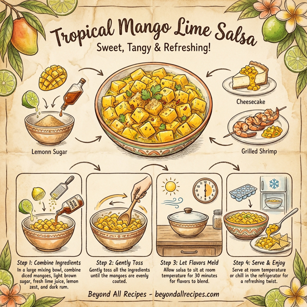 Tropical Mango Lime Salsa instructions