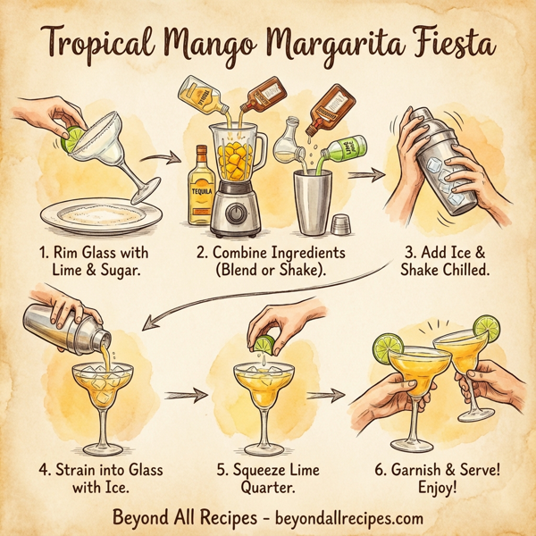 Tropical Mango Margarita Fiesta instructions