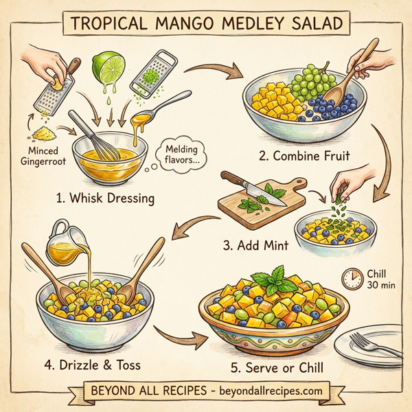 Tropical Mango Medley Salad instructions
