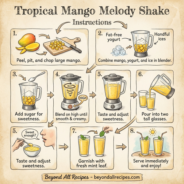 Tropical Mango Melody Shake instructions