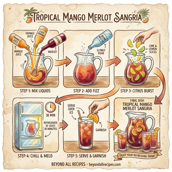 Tropical Mango Merlot Sangria instructions
