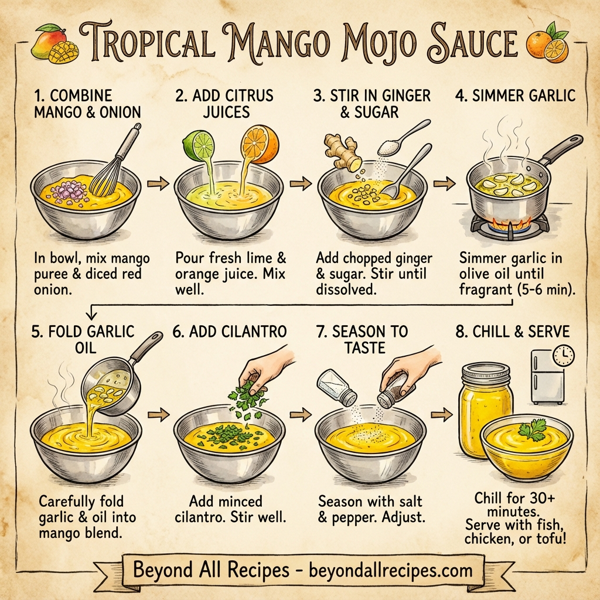 Tropical Mango Mojo Sauce instructions