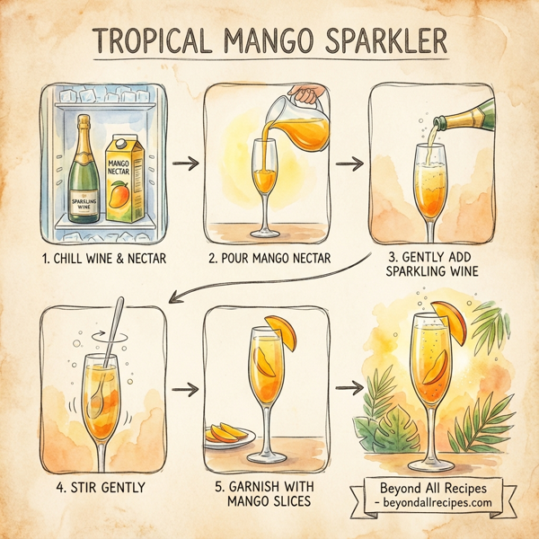 Tropical Mango Sparkler instructions