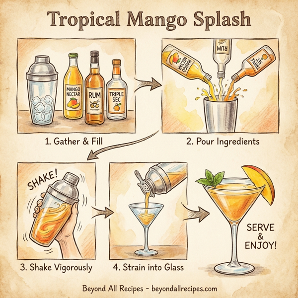 Tropical Mango Splash instructions