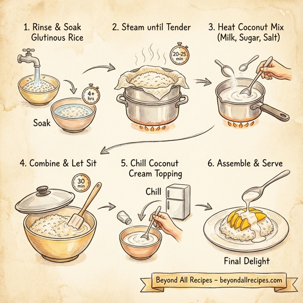 Tropical Mango Sticky Rice Delight instructions