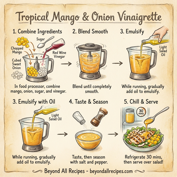 Tropical Mango & Onion Vinaigrette instructions