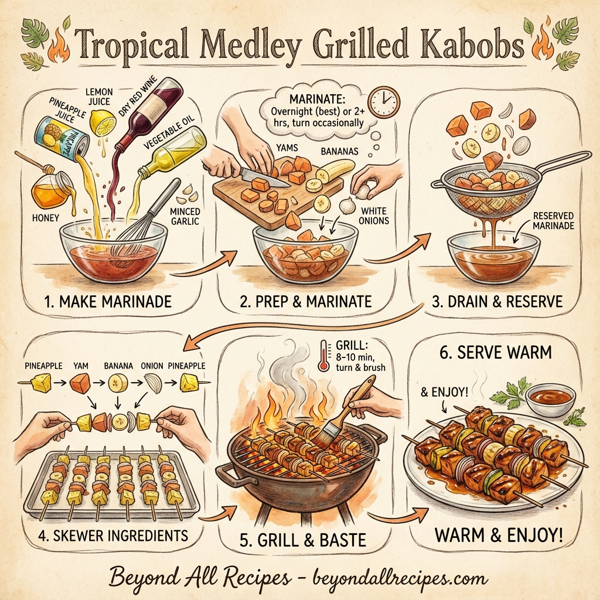 Tropical Medley Grilled Kabobs instructions