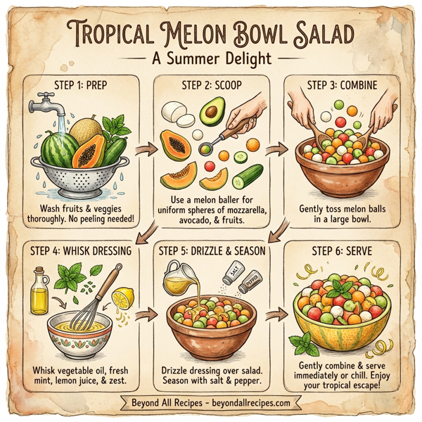 Tropical Melon Bowl Salad instructions