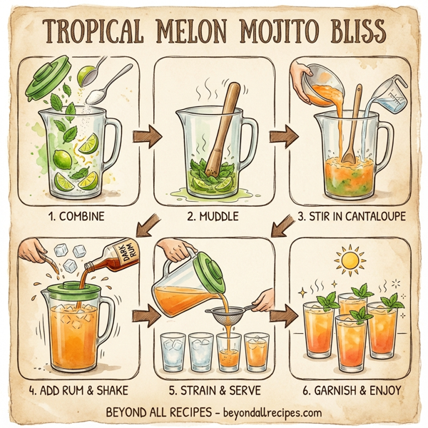 Tropical Melon Mojito Bliss instructions