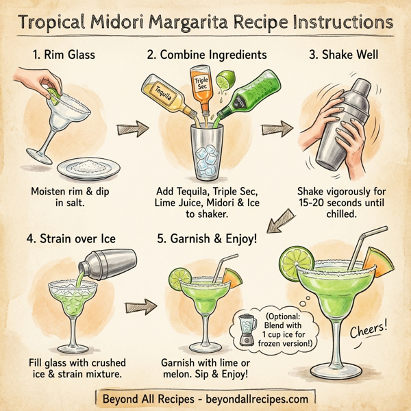 Tropical Midori Margarita instructions