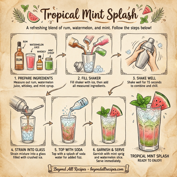 Tropical Mint Splash instructions