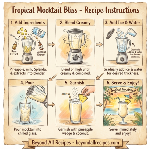 Tropical Mocktail Bliss instructions