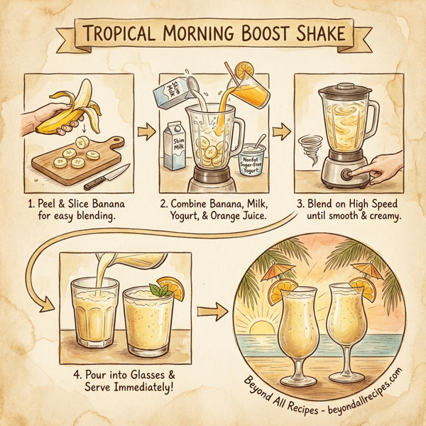 Tropical Morning Boost Shake instructions