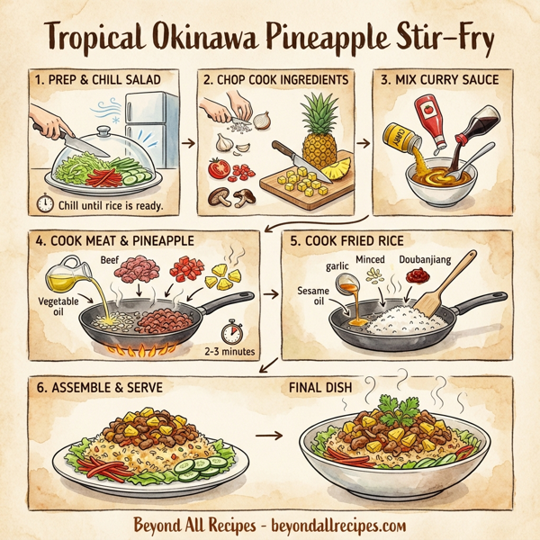Tropical Okinawa Pineapple Stir-Fry instructions