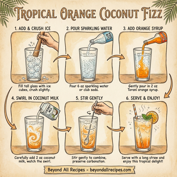 Tropical Orange Coconut Fizz instructions