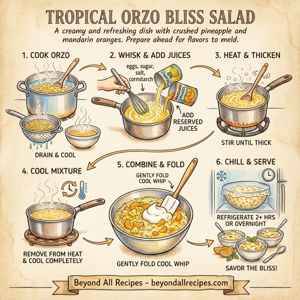 Tropical Orzo Bliss Salad instructions