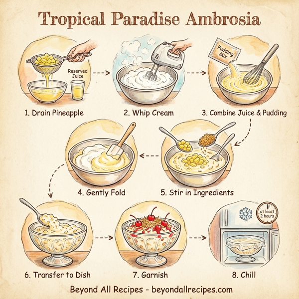 Tropical Paradise Ambrosia instructions